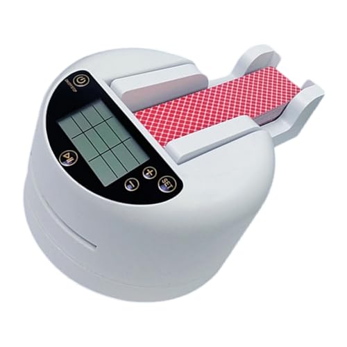 Mtucegi Professional Shufflers Dealer 360 Rotating Portable Card Dealing Machine For Homes Game Adjustable Card Dealing Speed Device von Mtucegi