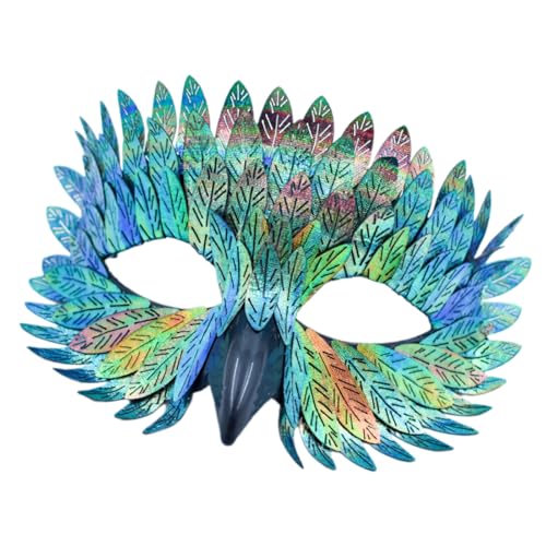 Mtucegi Rollenspiel, Vogelschnabel, gefiedert, Halloween-Party, Maskerade, halbes Gesicht, für Karneval, Maskerade, Rollenspiel, halbes Gesicht, Halloween von Mtucegi