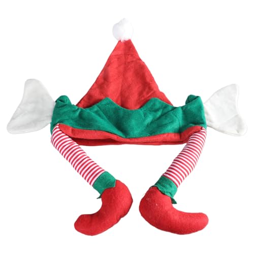 Mtucegi Verschmitzte Weihnachtselfen-Kopfbedeckung mit Ohr für die Feiertage, bunte Outfits für Cosplay, Weihnachtsmann-Helfer Mtucegi Verschmitzte Weihnachtselfen-Kopfbedeckung mit Ohr für die Feiertage, bunte Outfits für Cosplay, Weihnachtsmann-Helfer von Mtucegi