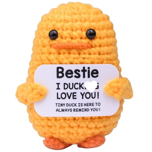 MuMyer Lustige Häkelente, handgefertigt, emotionale Unterstützung, gestrickte Ente, inspirierende Geschenke für Frauen, Männer, Freunde, Kollegen, Geburtstag, Weihnachten, Valentinstag MuMyer Lustige Häkelente, handgefertigt, emotionale Unterstützung, gestrickte Ente, inspirierende Geschenke für Frauen, Männer, Freunde, Kollegen, Geburtstag, Weihnachten, Valentinstag von MuMyer