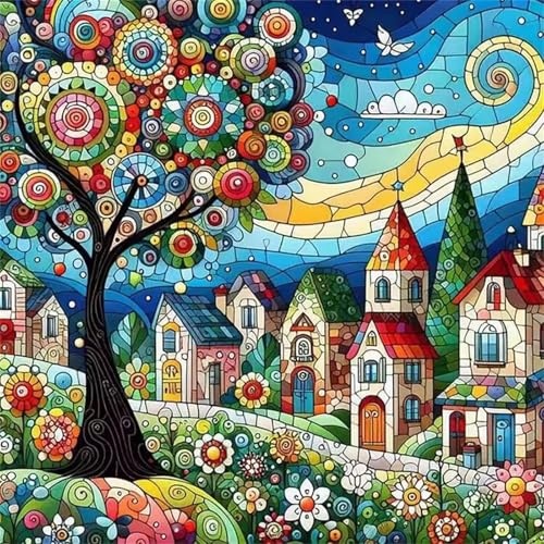 Abstrakter Stadtbaum Puzzle 90 Teile, Impossible Puzzles Erwachsene 90 Teile, Lernspiel Herausforderung Spielzeug, Farbenfrohes Legespiel für Home Dekoration Abstrakter Stadtbaum Puzzle 90 Teile, Impossible Puzzles Erwachsene 90 Teile, Lernspiel Herausforderung Spielzeug, Farbenfrohes Legespiel für Home Dekoration von Muaor