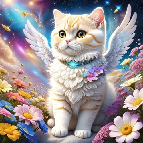 Aurora Katze Engel Puzzle 300 Teile, Impossible Puzzles Erwachsene 300 Teile, Lernspiel Herausforderung Spielzeug, Farbenfrohes Legespiel für Home Dekoration Aurora Katze Engel Puzzle 300 Teile, Impossible Puzzles Erwachsene 300 Teile, Lernspiel Herausforderung Spielzeug, Farbenfrohes Legespiel für Home Dekoration von Muaor