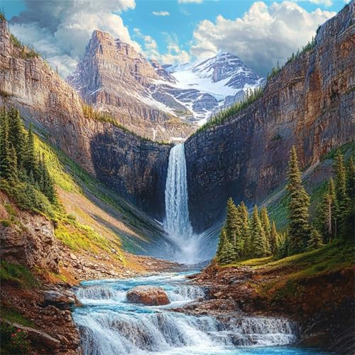 Berg-Wasserfall-Baum Puzzle 90 Teile, Impossible Puzzles Erwachsene 90 Teile, Lernspiel Herausforderung Spielzeug, Farbenfrohes Legespiel für Home Dekoration Berg-Wasserfall-Baum Puzzle 90 Teile, Impossible Puzzles Erwachsene 90 Teile, Lernspiel Herausforderung Spielzeug, Farbenfrohes Legespiel für Home Dekoration von Muaor