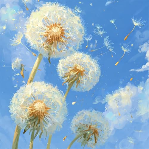 Blauer Himmel Löwenzahn Puzzle 90 Teile, Impossible Puzzles Erwachsene 90 Teile, Lernspiel Herausforderung Spielzeug, Farbenfrohes Legespiel für Home Dekoration Blauer Himmel Löwenzahn Puzzle 90 Teile, Impossible Puzzles Erwachsene 90 Teile, Lernspiel Herausforderung Spielzeug, Farbenfrohes Legespiel für Home Dekoration von Muaor