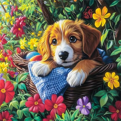 Blume Hund Puzzle 300 Teile Erwachsene,Puzzles für Erwachsene,Lernspiel Herausfordernde Familie Spiele Aktivität Geschenke für Frauen,Geschenke für Männer Blume Hund Puzzle 300 Teile Erwachsene,Puzzles für Erwachsene,Lernspiel Herausfordernde Familie Spiele Aktivität Geschenke für Frauen,Geschenke für Männer von Muaor