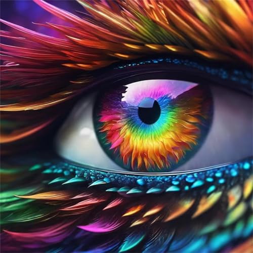 Bunte Pupillen Puzzle 300 Teile, Impossible Puzzles Erwachsene 300 Teile, Lernspiel Herausforderung Spielzeug, Farbenfrohes Legespiel für Home Dekoration von Muaor