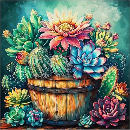 Fass Kaktus Puzzle 300 Teile, Impossible Puzzles Erwachsene 300 Teile, Lernspiel Herausforderung Spielzeug, Farbenfrohes Legespiel für Home Dekoration Fass Kaktus Puzzle 300 Teile, Impossible Puzzles Erwachsene 300 Teile, Lernspiel Herausforderung Spielzeug, Farbenfrohes Legespiel für Home Dekoration von Muaor