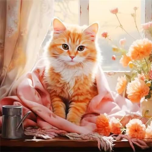 Fenster Katze Puzzle 90 Teile, Impossible Puzzles Erwachsene 90 Teile, Lernspiel Herausforderung Spielzeug, Farbenfrohes Legespiel für Home Dekoration von Muaor