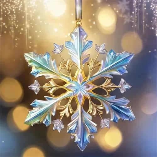 Kristall-Schneeflocke Puzzle 90 Teile, Impossible Puzzles Erwachsene 90 Teile, Lernspiel Herausforderung Spielzeug, Farbenfrohes Legespiel für Home Dekoration von Muaor