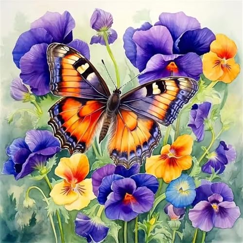 Lila Blau Schmetterling Puzzle 300 Teile, Impossible Puzzles Erwachsene 300 Teile, Lernspiel Herausforderung Spielzeug, Farbenfrohes Legespiel für Home Dekoration von Muaor