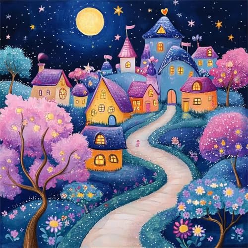 Märchenstadt Mond Puzzle 300 Teile, Impossible Puzzles Erwachsene 300 Teile, Lernspiel Herausforderung Spielzeug, Farbenfrohes Legespiel für Home Dekoration Märchenstadt Mond Puzzle 300 Teile, Impossible Puzzles Erwachsene 300 Teile, Lernspiel Herausforderung Spielzeug, Farbenfrohes Legespiel für Home Dekoration von Muaor