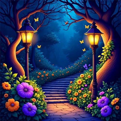 Nächtlicher Straßenlaternengarten Puzzle 90 Teile, Impossible Puzzles Erwachsene 90 Teile, Lernspiel Herausforderung Spielzeug, Farbenfrohes Legespiel für Home Dekoration Nächtlicher Straßenlaternengarten Puzzle 90 Teile, Impossible Puzzles Erwachsene 90 Teile, Lernspiel Herausforderung Spielzeug, Farbenfrohes Legespiel für Home Dekoration von Muaor