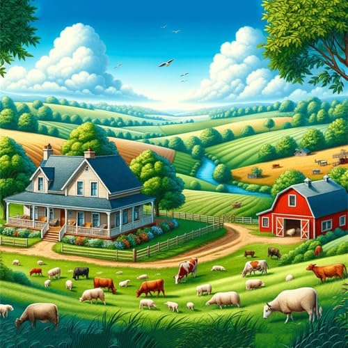 Natürliche Graslandlandschaft Puzzle 300 Teile, Impossible Puzzles Erwachsene 300 Teile, Lernspiel Herausforderung Spielzeug, Farbenfrohes Legespiel für Home Dekoration Natürliche Graslandlandschaft Puzzle 300 Teile, Impossible Puzzles Erwachsene 300 Teile, Lernspiel Herausforderung Spielzeug, Farbenfrohes Legespiel für Home Dekoration von Muaor