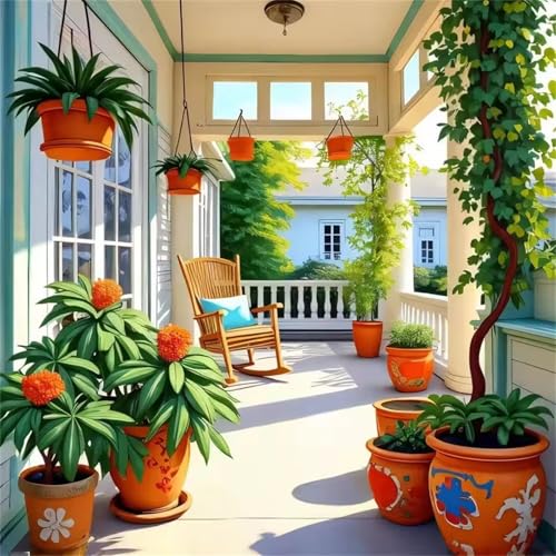 Pflanze Balkon Sonnenschein Puzzle 90 Teile, Impossible Puzzles Erwachsene 90 Teile, Lernspiel Herausforderung Spielzeug, Farbenfrohes Legespiel für Home Dekoration Pflanze Balkon Sonnenschein Puzzle 90 Teile, Impossible Puzzles Erwachsene 90 Teile, Lernspiel Herausforderung Spielzeug, Farbenfrohes Legespiel für Home Dekoration von Muaor