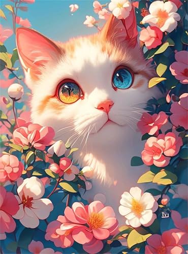 Puzzle 1000 Teile Blauäugige Katze, 1000 Teile Challenge Puzzle für Erwachsene, Spaß puzzlespiel Premium Quality Klassisches Puzzles Puzzle 1000 Teile Blauäugige Katze, 1000 Teile Challenge Puzzle für Erwachsene, Spaß puzzlespiel Premium Quality Klassisches Puzzles von Muaor