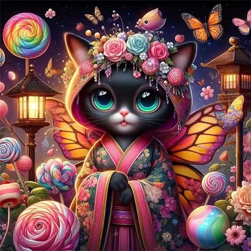 Puzzle 1000 Teile Erwachsene, EIN Herausforderndes Rätsel, Puzzlespiele für Die Ganze Familie, 1000 Puzzle Geschenke für Frauen und Männer, Thema:Candy Blume Katze Puzzle 1000 Teile Erwachsene, EIN Herausforderndes Rätsel, Puzzlespiele für Die Ganze Familie, 1000 Puzzle Geschenke für Frauen und Männer, Thema:Candy Blume Katze von Muaor