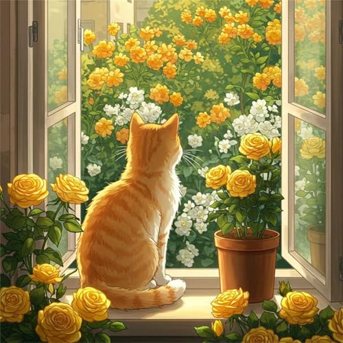 Puzzle 1000 Teile Erwachsene, EIN Herausforderndes Rätsel, Puzzlespiele für Die Ganze Familie, 1000 Puzzle Geschenke für Frauen und Männer, Thema:Orange Katze Rose Puzzle 1000 Teile Erwachsene, EIN Herausforderndes Rätsel, Puzzlespiele für Die Ganze Familie, 1000 Puzzle Geschenke für Frauen und Männer, Thema:Orange Katze Rose von Muaor