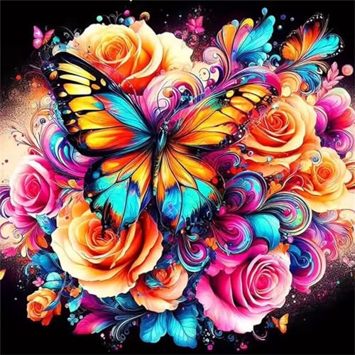 Puzzle 1000 Teile Erwachsene, EIN Herausforderndes Rätsel, Puzzlespiele für Die Ganze Familie, 1000 Puzzle Geschenke für Frauen und Männer, Thema:Orange Rose Schmetterling Puzzle 1000 Teile Erwachsene, EIN Herausforderndes Rätsel, Puzzlespiele für Die Ganze Familie, 1000 Puzzle Geschenke für Frauen und Männer, Thema:Orange Rose Schmetterling von Muaor