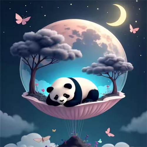 Puzzle 1000 Teile Erwachsene, EIN Herausforderndes Rätsel, Puzzlespiele für Die Ganze Familie, 1000 Puzzle Geschenke für Frauen und Männer, Thema:Panda Mondinsel von Muaor