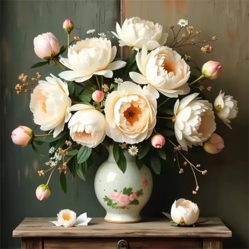 Puzzle 1000 Teile Erwachsene, EIN Herausforderndes Rätsel, Puzzlespiele für Die Ganze Familie, 1000 Puzzle Geschenke für Frauen und Männer, Thema:Pfingstrose Nationalblume von Muaor