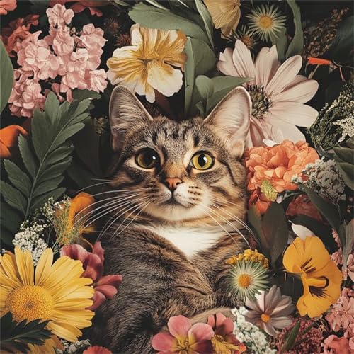 Puzzle 1000 Teile Erwachsene, EIN Herausforderndes Rätsel, Puzzlespiele für Die Ganze Familie, 1000 Puzzle Geschenke für Frauen und Männer, Thema:Pflanze Blume Katze Puzzle 1000 Teile Erwachsene, EIN Herausforderndes Rätsel, Puzzlespiele für Die Ganze Familie, 1000 Puzzle Geschenke für Frauen und Männer, Thema:Pflanze Blume Katze von Muaor