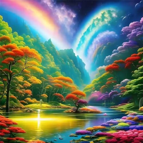 Puzzle 1000 Teile Erwachsene, EIN Herausforderndes Rätsel, Puzzlespiele für Die Ganze Familie, 1000 Puzzle Geschenke für Frauen und Männer, Thema:Regenbogen-Wälder Puzzle 1000 Teile Erwachsene, EIN Herausforderndes Rätsel, Puzzlespiele für Die Ganze Familie, 1000 Puzzle Geschenke für Frauen und Männer, Thema:Regenbogen-Wälder von Muaor