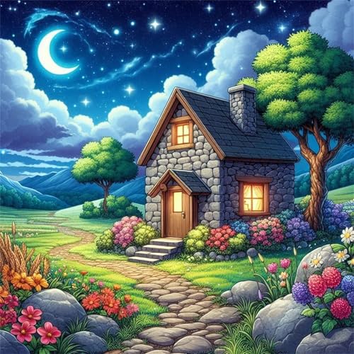 Puzzle 1000 Teile Erwachsene, EIN Herausforderndes Rätsel, Puzzlespiele für Die Ganze Familie, 1000 Puzzle Geschenke für Frauen und Männer, Thema:Sternenklares Nachthaus Puzzle 1000 Teile Erwachsene, EIN Herausforderndes Rätsel, Puzzlespiele für Die Ganze Familie, 1000 Puzzle Geschenke für Frauen und Männer, Thema:Sternenklares Nachthaus von Muaor