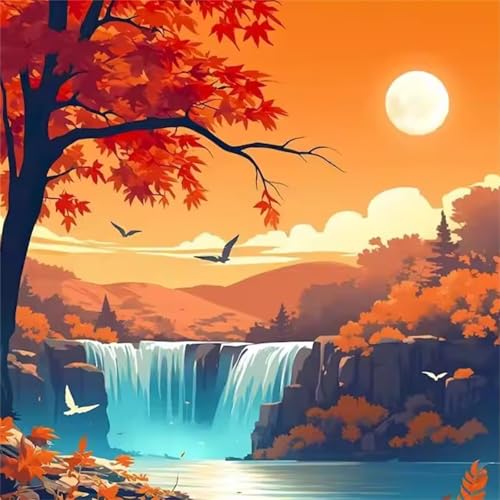Puzzle 1000 Teile Erwachsene, EIN Herausforderndes Rätsel, Puzzlespiele für Die Ganze Familie, 1000 Puzzle Geschenke für Frauen und Männer, Thema:Sunset Lake Szenerie von Muaor