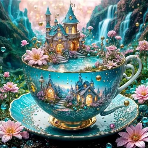 Puzzle 1000 Teile Erwachsene, EIN Herausforderndes Rätsel, Puzzlespiele für Die Ganze Familie, 1000 Puzzle Geschenke für Frauen und Männer, Thema:Teacup Castle Wasserfall Puzzle 1000 Teile Erwachsene, EIN Herausforderndes Rätsel, Puzzlespiele für Die Ganze Familie, 1000 Puzzle Geschenke für Frauen und Männer, Thema:Teacup Castle Wasserfall von Muaor