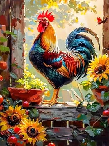 Puzzle 1000 Teile Sonnenblume Hahn, 1000 Teile Challenge Puzzle für Erwachsene, Spaß puzzlespiel Premium Quality Klassisches Puzzles Puzzle 1000 Teile Sonnenblume Hahn, 1000 Teile Challenge Puzzle für Erwachsene, Spaß puzzlespiel Premium Quality Klassisches Puzzles von Muaor