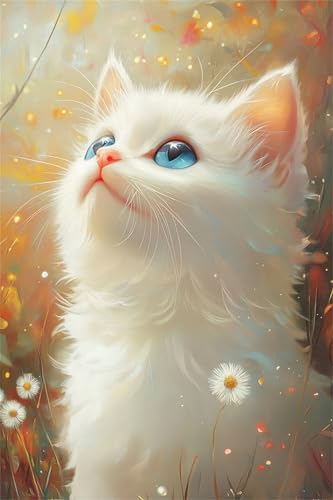 Puzzle 1000 Teile für Erwachsene Blaue Augen Katze, Unmöglich Schwer Schwierig Herausfordernd Puzzles, Geschicklichkeitsspiel für die ganze Familie Puzzle 1000 Teile für Erwachsene Blaue Augen Katze, Unmöglich Schwer Schwierig Herausfordernd Puzzles, Geschicklichkeitsspiel für die ganze Familie von Muaor