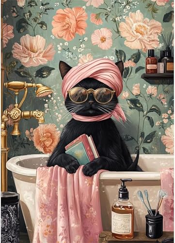 Puzzle 120 Teile für Erwachsene Badewanne Katze, Unmöglich Schwer Schwierig Herausfordernd Puzzles, Geschicklichkeitsspiel für die ganze Familie Puzzle 120 Teile für Erwachsene Badewanne Katze, Unmöglich Schwer Schwierig Herausfordernd Puzzles, Geschicklichkeitsspiel für die ganze Familie von Muaor