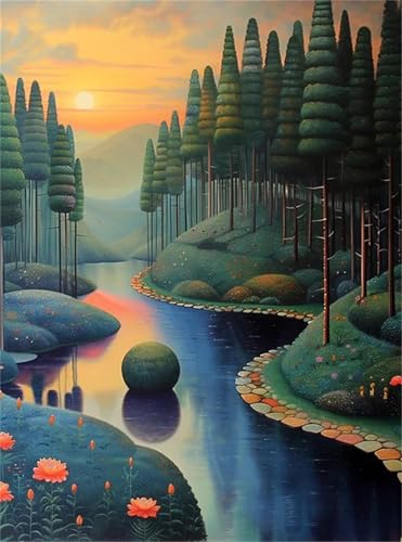 Puzzle 120 Teile für Erwachsene Baumrasen Fluss, Unmöglich Schwer Schwierig Herausfordernd Puzzles, Geschicklichkeitsspiel für die ganze Familie Puzzle 120 Teile für Erwachsene Baumrasen Fluss, Unmöglich Schwer Schwierig Herausfordernd Puzzles, Geschicklichkeitsspiel für die ganze Familie von Muaor