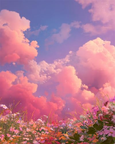 Puzzle 1200 Teile für Erwachsene Rosa Wolken Feld, Unmöglich Schwer Schwierig Herausfordernd Puzzles, Geschicklichkeitsspiel für die ganze Familie Puzzle 1200 Teile für Erwachsene Rosa Wolken Feld, Unmöglich Schwer Schwierig Herausfordernd Puzzles, Geschicklichkeitsspiel für die ganze Familie von Muaor
