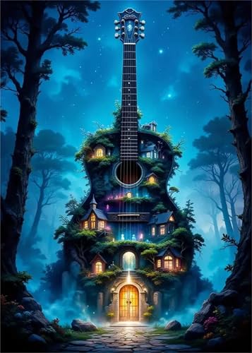 Puzzle 1500 Teile für Erwachsene Dschungel-Gitarren-Haus, Unmöglich Schwer Schwierig Herausfordernd Puzzles, Geschicklichkeitsspiel für die ganze Familie Puzzle 1500 Teile für Erwachsene Dschungel-Gitarren-Haus, Unmöglich Schwer Schwierig Herausfordernd Puzzles, Geschicklichkeitsspiel für die ganze Familie von Muaor