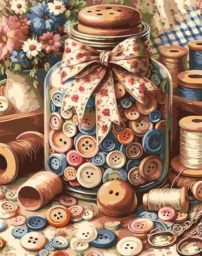 Puzzle 1500 Teile für Erwachsene Knopfnadelfaden, Unmöglich Schwer Schwierig Herausfordernd Puzzles, Geschicklichkeitsspiel für die ganze Familie von Muaor