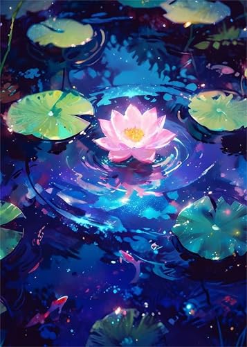 Puzzle 1500 Teile für Erwachsene Lotus-Teichblätter, Unmöglich Schwer Schwierig Herausfordernd Puzzles, Geschicklichkeitsspiel für die ganze Familie Puzzle 1500 Teile für Erwachsene Lotus-Teichblätter, Unmöglich Schwer Schwierig Herausfordernd Puzzles, Geschicklichkeitsspiel für die ganze Familie von Muaor