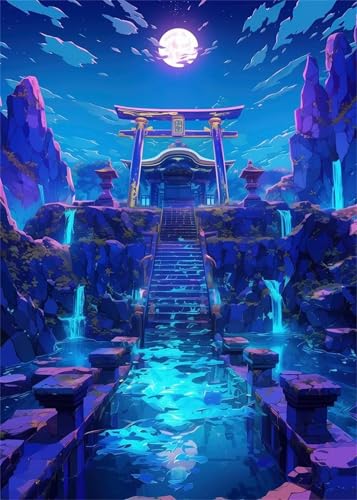 Puzzle 1500 Teile für Erwachsene Mondschein-Architektur Fluss, Unmöglich Schwer Schwierig Herausfordernd Puzzles, Geschicklichkeitsspiel für die ganze Familie Puzzle 1500 Teile für Erwachsene Mondschein-Architektur Fluss, Unmöglich Schwer Schwierig Herausfordernd Puzzles, Geschicklichkeitsspiel für die ganze Familie von Muaor