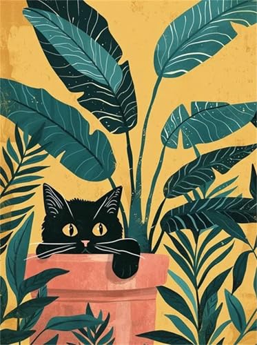 Puzzle 1500 Teile für Erwachsene Pflanze Blatt Katze, Unmöglich Schwer Schwierig Herausfordernd Puzzles, Geschicklichkeitsspiel für die ganze Familie Puzzle 1500 Teile für Erwachsene Pflanze Blatt Katze, Unmöglich Schwer Schwierig Herausfordernd Puzzles, Geschicklichkeitsspiel für die ganze Familie von Muaor