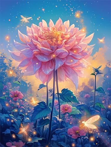 Puzzle 1500 Teile für Erwachsene Rosa Dahlia Glühwürmchen, Unmöglich Schwer Schwierig Herausfordernd Puzzles, Geschicklichkeitsspiel für die ganze Familie Puzzle 1500 Teile für Erwachsene Rosa Dahlia Glühwürmchen, Unmöglich Schwer Schwierig Herausfordernd Puzzles, Geschicklichkeitsspiel für die ganze Familie von Muaor