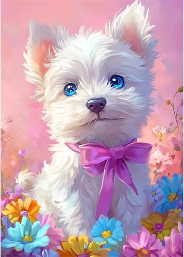 Puzzle 1500 Teile für Erwachsene Weißer Hund, Unmöglich Schwer Schwierig Herausfordernd Puzzles, Geschicklichkeitsspiel für die ganze Familie Puzzle 1500 Teile für Erwachsene Weißer Hund, Unmöglich Schwer Schwierig Herausfordernd Puzzles, Geschicklichkeitsspiel für die ganze Familie von Muaor