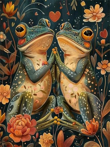 Puzzle 200 Teile Blume Tier Frosch, 200 Teile Challenge Puzzle für Erwachsene, Spaß puzzlespiel Premium Quality Klassisches Puzzles von Muaor
