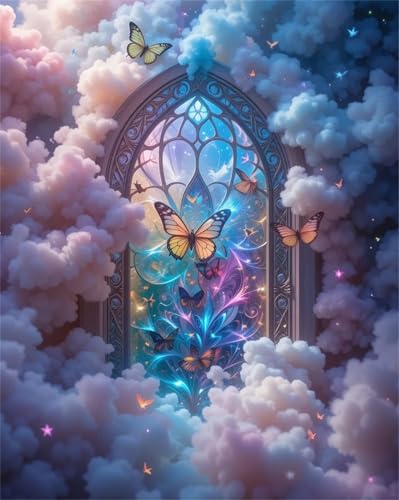 Puzzle 200 Teile Cloud Glastür, 200 Teile Challenge Puzzle für Erwachsene, Spaß puzzlespiel Premium Quality Klassisches Puzzles von Muaor
