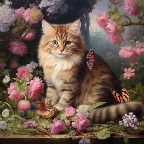 Puzzle 200 Teile Erwachsene, EIN Herausforderndes Rätsel, Puzzlespiele für Die Ganze Familie, 200 Puzzle Geschenke für Frauen und Männer, Thema:Braune Katzenblume von Muaor