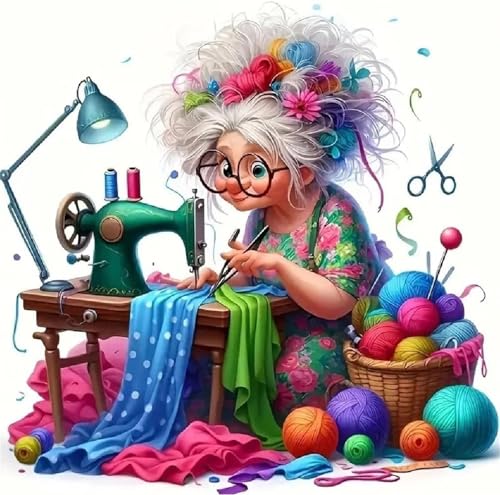 Puzzle 200 Teile Erwachsene, EIN Herausforderndes Rätsel, Puzzlespiele für Die Ganze Familie, 200 Puzzle Geschenke für Frauen und Männer, Thema:Nähmaschine Großmutter von Muaor