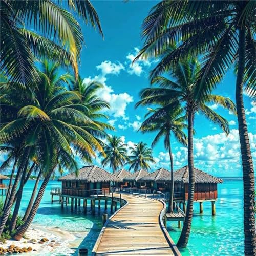 Puzzle 200 Teile Erwachsene, EIN Herausforderndes Rätsel, Puzzlespiele für Die Ganze Familie, 200 Puzzle Geschenke für Frauen und Männer, Thema:Palmen-Brücke Puzzle 200 Teile Erwachsene, EIN Herausforderndes Rätsel, Puzzlespiele für Die Ganze Familie, 200 Puzzle Geschenke für Frauen und Männer, Thema:Palmen-Brücke von Muaor
