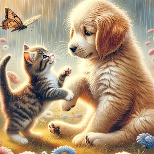 Puzzle 200 Teile Erwachsene, EIN Herausforderndes Rätsel, Puzzlespiele für Die Ganze Familie, 200 Puzzle Geschenke für Frauen und Männer, Thema:Regen Hund Katze Puzzle 200 Teile Erwachsene, EIN Herausforderndes Rätsel, Puzzlespiele für Die Ganze Familie, 200 Puzzle Geschenke für Frauen und Männer, Thema:Regen Hund Katze von Muaor