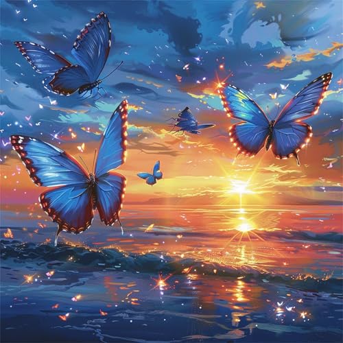 Puzzle 200 Teile Erwachsene, EIN Herausforderndes Rätsel, Puzzlespiele für Die Ganze Familie, 200 Puzzle Geschenke für Frauen und Männer, Thema:Schmetterling Sonnenuntergang Meer Puzzle 200 Teile Erwachsene, EIN Herausforderndes Rätsel, Puzzlespiele für Die Ganze Familie, 200 Puzzle Geschenke für Frauen und Männer, Thema:Schmetterling Sonnenuntergang Meer von Muaor
