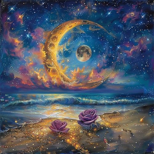 Puzzle 200 Teile Erwachsene, EIN Herausforderndes Rätsel, Puzzlespiele für Die Ganze Familie, 200 Puzzle Geschenke für Frauen und Männer, Thema:Sternenklare Mondscheinnacht Puzzle 200 Teile Erwachsene, EIN Herausforderndes Rätsel, Puzzlespiele für Die Ganze Familie, 200 Puzzle Geschenke für Frauen und Männer, Thema:Sternenklare Mondscheinnacht von Muaor