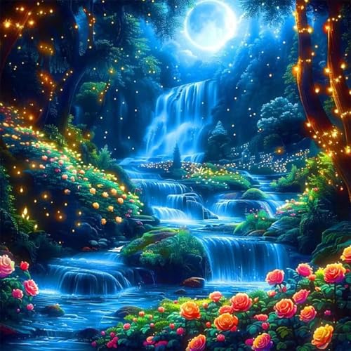 Puzzle 200 Teile Erwachsene, EIN Herausforderndes Rätsel, Puzzlespiele für Die Ganze Familie, 200 Puzzle Geschenke für Frauen und Männer, Thema:Weißer Mond-Wasserfall Puzzle 200 Teile Erwachsene, EIN Herausforderndes Rätsel, Puzzlespiele für Die Ganze Familie, 200 Puzzle Geschenke für Frauen und Männer, Thema:Weißer Mond-Wasserfall von Muaor